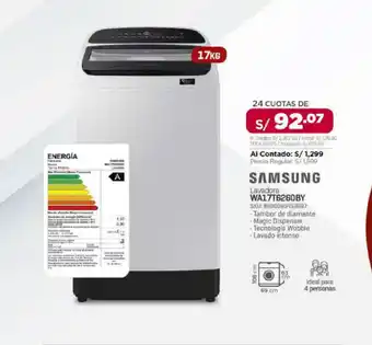 Carsa Lavadora WA17T6260BY SKU: 8806090453587 oferta