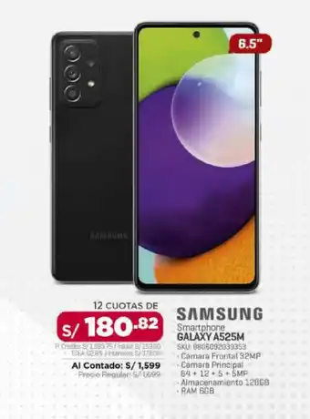 Carsa Smartphone GALAXY A525M SKU: 8806092039353 oferta