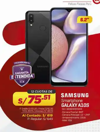 Carsa Smartphone GALAXY A10S SKU: 8806090993268 oferta