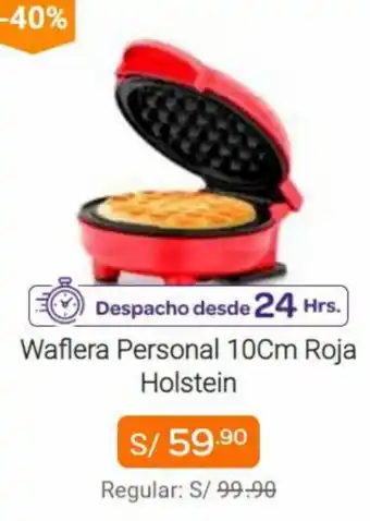 Promart Waflera Personal 10cm Roja Holtein oferta