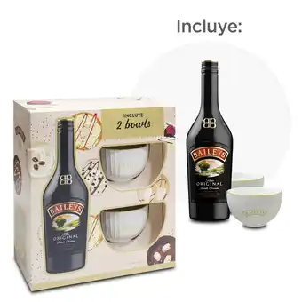 Tottus Pack baileys original 750 + 2 bowls oferta