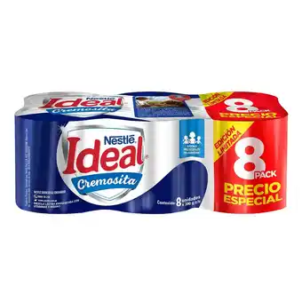 Tottus Mezcla láctea ideal cremosita lata 390 g 8 unidades oferta