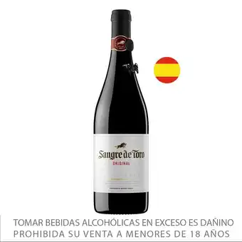 Tottus Vino tinto sangre de toro 750ml oferta