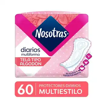 Tottus Protectores diarios nosotras multiestilos 60 und oferta