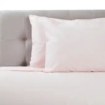 Tottus Juego de sábanas polyc 2 plz rosado oferta