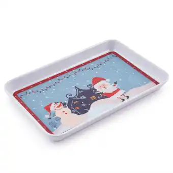 Tottus Azafate rectangular melamine navidad oferta
