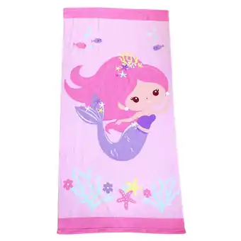 Tottus Toalla terry ninos 60x120 sirena oferta