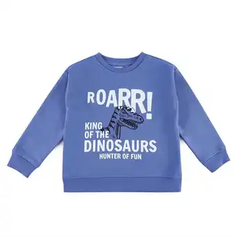 Tottus Sudadera franela niño talla 2 azul oferta