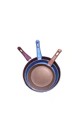 Tiendas EFE Set de sartenes (20,24,28 cm) antiadherentes megamom oferta