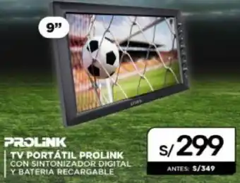 La Curacao Prolink TV Portátil 9" oferta