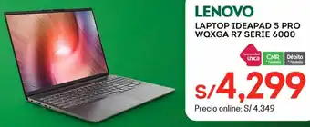 Tottus Lenovo Laptop Ideapad 5 Pro WQXGA R7 Serie 6000 oferta
