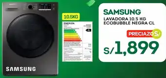 Tottus Samsung Lavadora 10,5kg Ecobubble Negra CL oferta