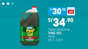 Plaza Vea Pine Sol Desinfectante Pino bt x 3.8 lt oferta