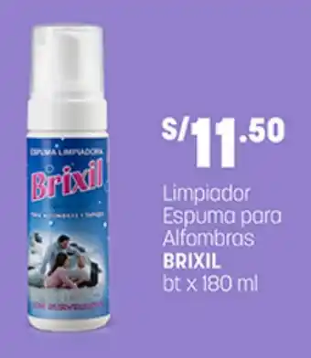 Plaza Vea Brixil Limpiador Espuma para Alfombras bt x 180 ml oferta