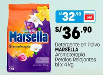 Plaza Vea Marsella Detergente en Polvo Aromaterapia Petalos Relajantes bl x 4 kg oferta