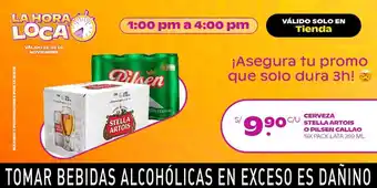 Tambo Stella Artois Cerveza o Pilsen Callao Six pack lata 269 ml oferta