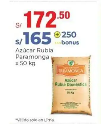 Metro Paramonga Azucar Rubia x 50kg oferta