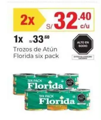 Metro Florida six pack Trozos de Atun oferta