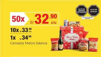 Metro Metro Canasta basica oferta