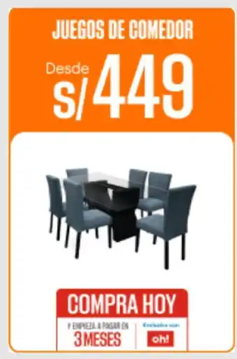 Promart Juegos de Comedor oferta