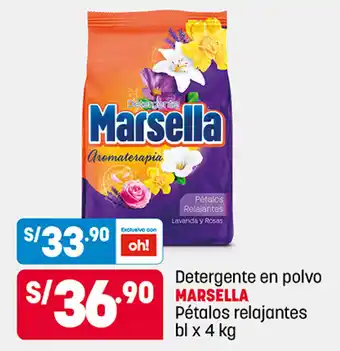 Plaza Vea Marsella Detergente en polvo Petalos relajantes bl x 4 kg oferta