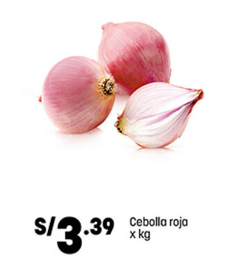 Plaza Vea Cebolla roja x kg oferta
