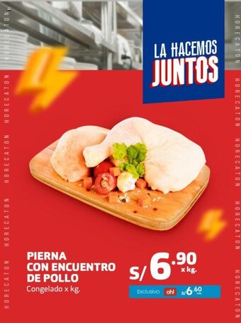 Makro Pierna con encuentro de pollo congelado x kg oferta