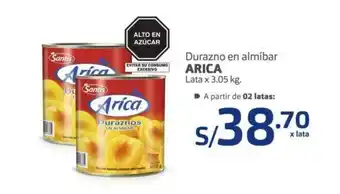 Makro Arica Durazno en almibar Lata x 3.05 kg oferta