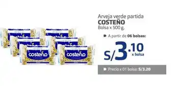 Makro Costeño Arveja verde partida Bolsa x 500g oferta