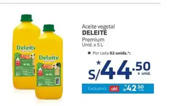 Makro Deleite Aceite vegetal Premium unid x 5 L oferta