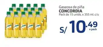 Makro Concordia Gaseosa de piña pack de 15 unids x 355 ml c/u oferta