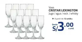 Makro Cristar Lexington Vaso jugo / agua / rock / whisky oferta