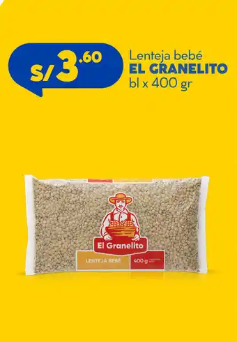 Plaza Vea El Granelito Lenteja bebe bl x 400 gr oferta