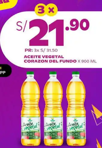 Tambo Corazon del Fundo Aceite Vegetal x 900 ml oferta