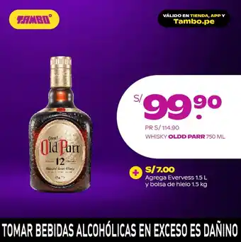 Tambo Old Parr Whisky 750 ml oferta