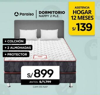 La Curacao Paraiso Dormitorio Nappy 2 plz oferta