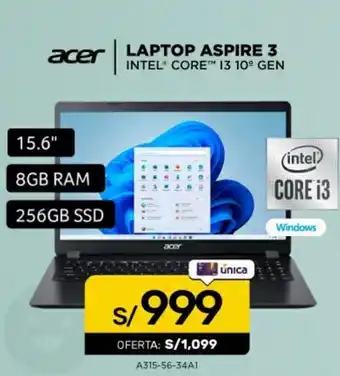La Curacao Acer Laptop Intel core i3 10 Gen oferta