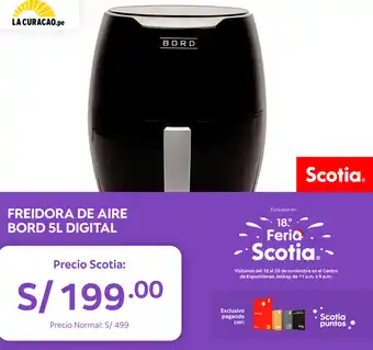 La Curacao Freidora de Aire Bord 5L Digital oferta