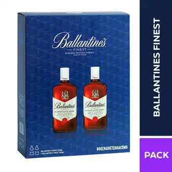 Tottus Pack ballantines finest 700 ml 2 unidades oferta