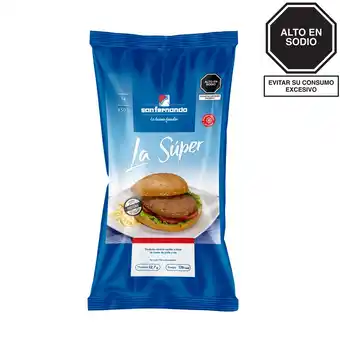 Tottus Hamburguesa la super san fernando 850 g pollo y res 14 unidades oferta