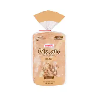 Tottus Pan de molde artesano blanco bimbo 560 g oferta