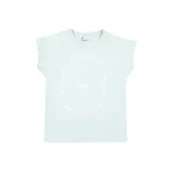 Tottus Polo estampado oversize mujer xl verde agua oferta