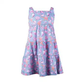 Tottus Vestido capas niña 2 azul claro oferta