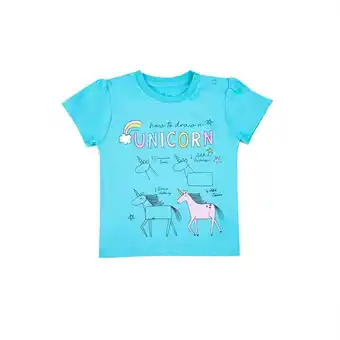 Tottus Polo estampado bebe 12m turquesa oferta