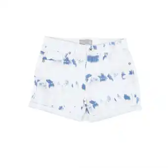 Tottus Short denim french terry teens 16 blanco oferta