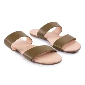 Tottus Chala tiras mujer 35 verde oliva oferta
