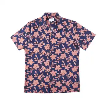 Tottus Camisa hawaiana hombre m coral oferta
