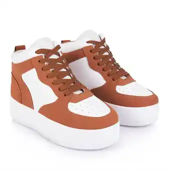 Tottus Zapatilla urbana alta mujer 35 marrón oferta