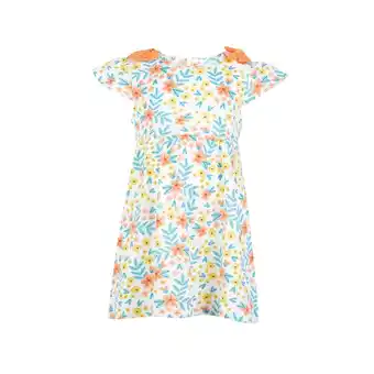 Tottus Vestido lazo bebe 9m marfil oferta