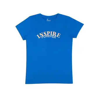 Tottus Polo estampado mujer xl azul electrico oferta